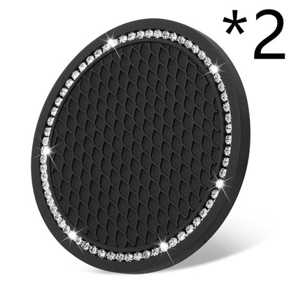 Rhinestone Water Coaster Diamond Car Anti-skid Pad Creative